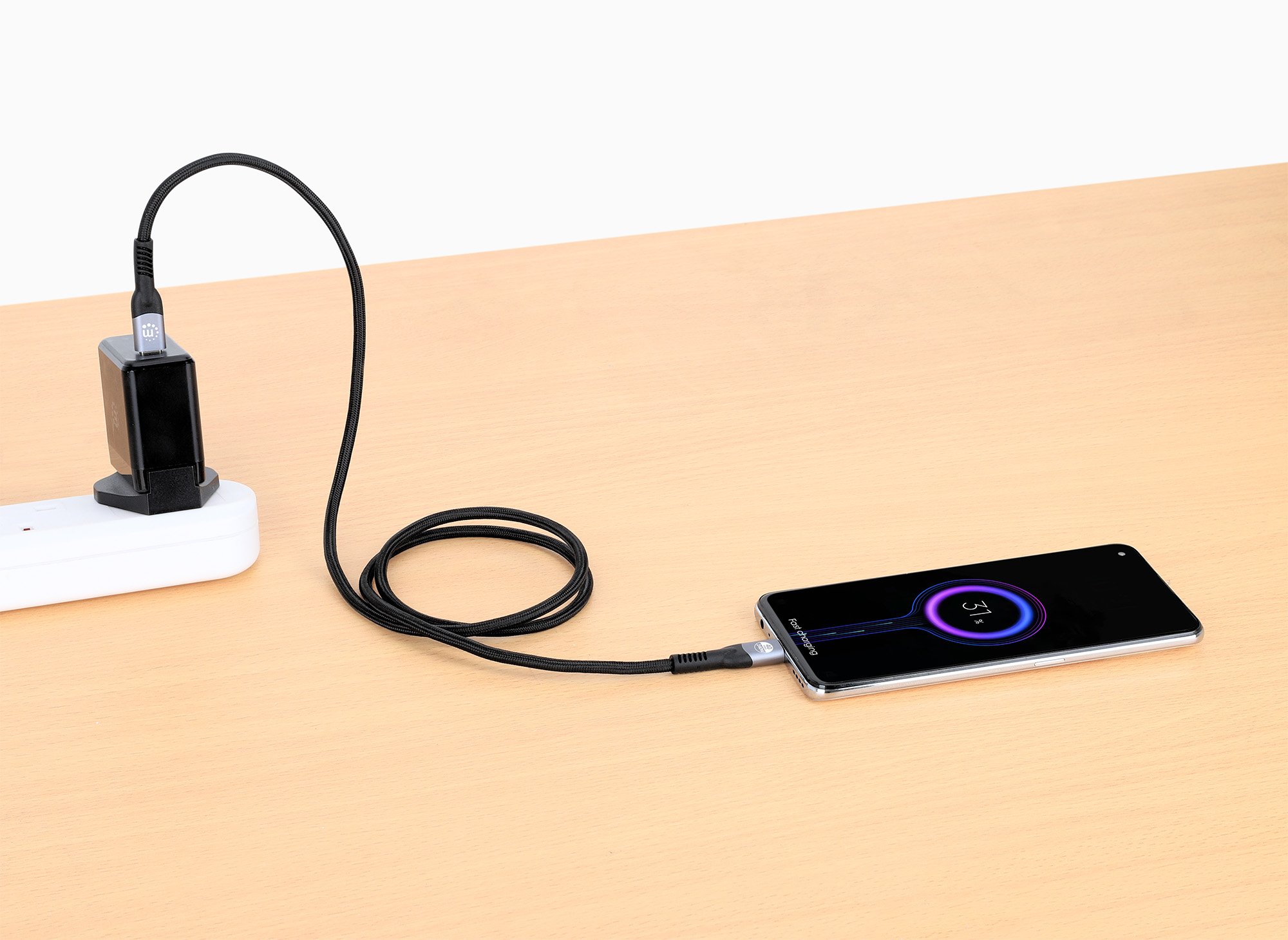 Cavo USB4 EPR USB-C™ M/M 40G 240W PD 3.1 8K E-Mark 2m MANHATTAN - immagine 9