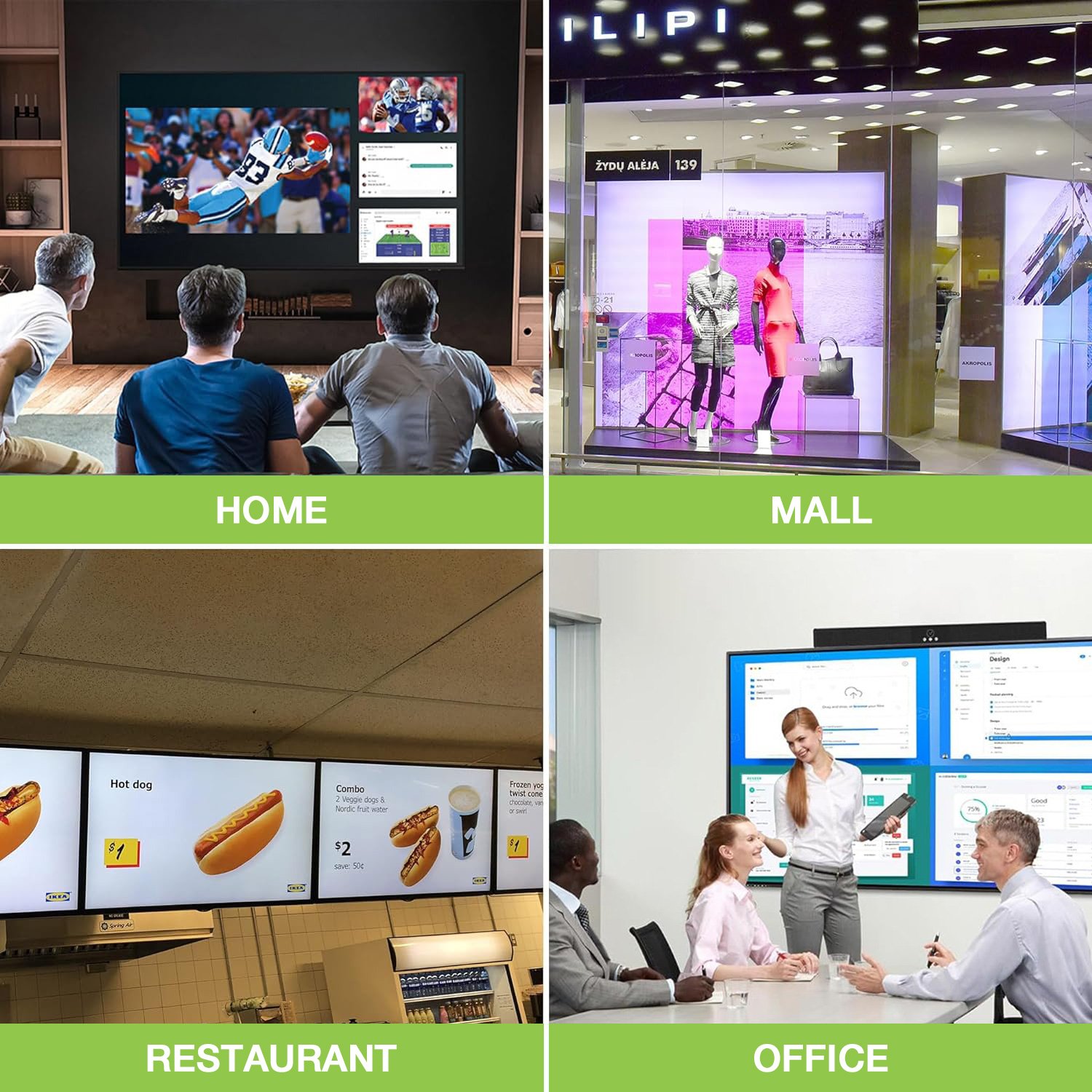 Controller per Video Wall 2x2 HDMI 4 Canali TECHLY - immagine 9