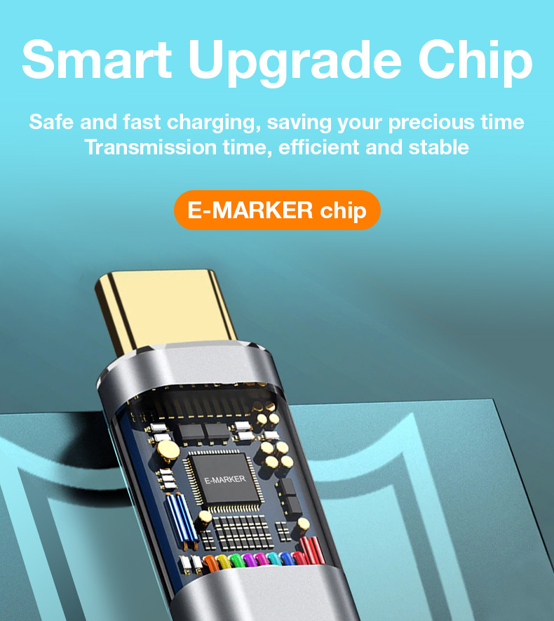 Cavo USB 3.2 Gen 2 USB-C™ M/M E-Mark 1m Nero TECHLY - immagine 8
