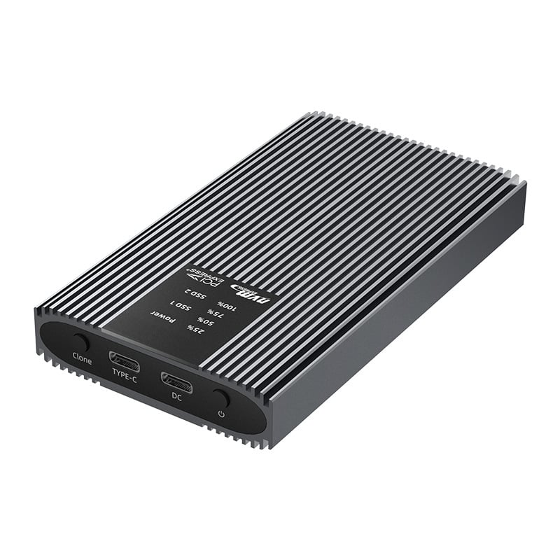 Box Esterno Duplicatore Clone Offline USB3.2 Gen 2x2 USB-C™ M.2 PCIe NVME 20 Gbps TECHLY NP - immagine 8
