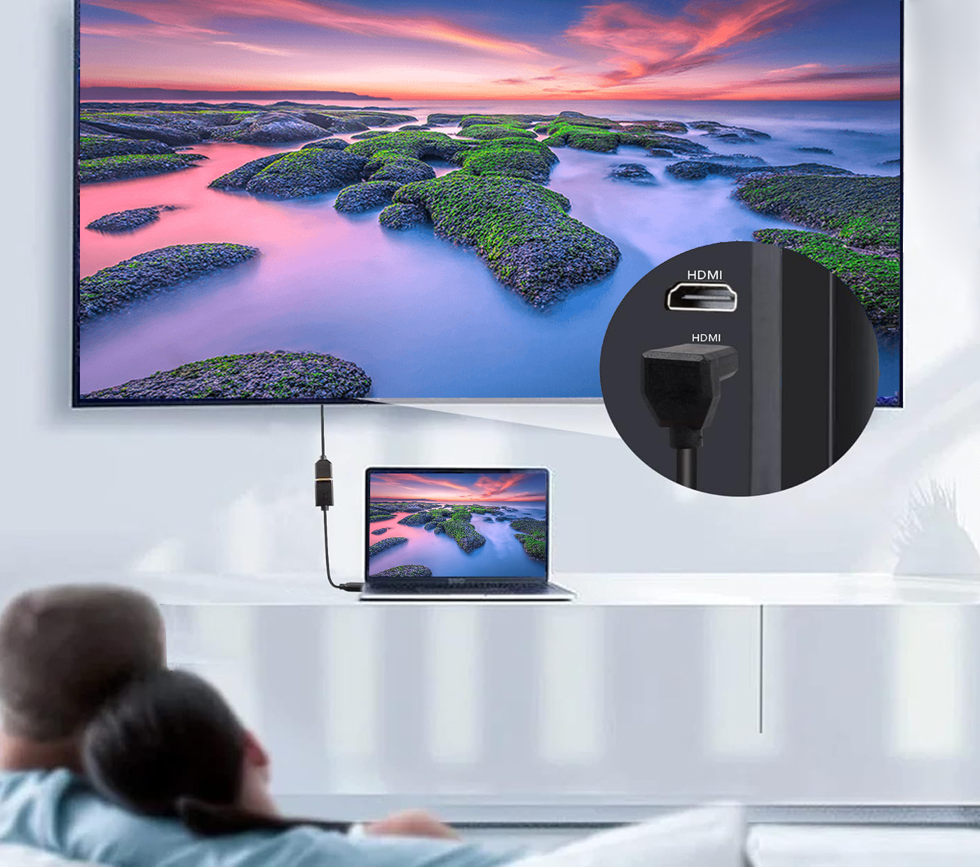 Cavo HDMI™ High Speed con Ethernet A/A M/M Angolato 90° 2m TECHLY - immagine 8