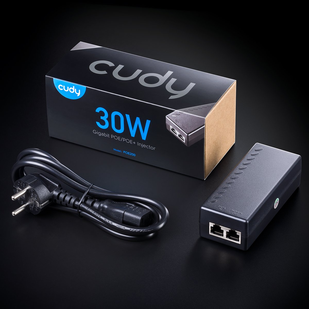 Iniettore Gigabit PoE+/PoE da 30W, POE200 CUDY - immagine 9