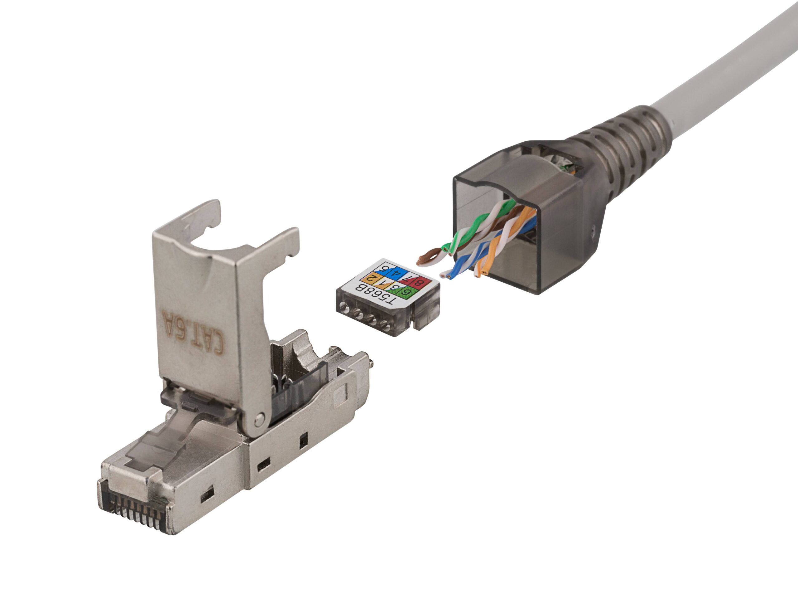Connettore Plug RJ45 8P8C Cat.6A Schermato STP INTELLINET - immagine 8