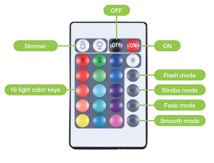 Lampada LED Multicolore Ricaricabile da Tavolo con Maniglia e Telecomando TECHLY - immagine 9