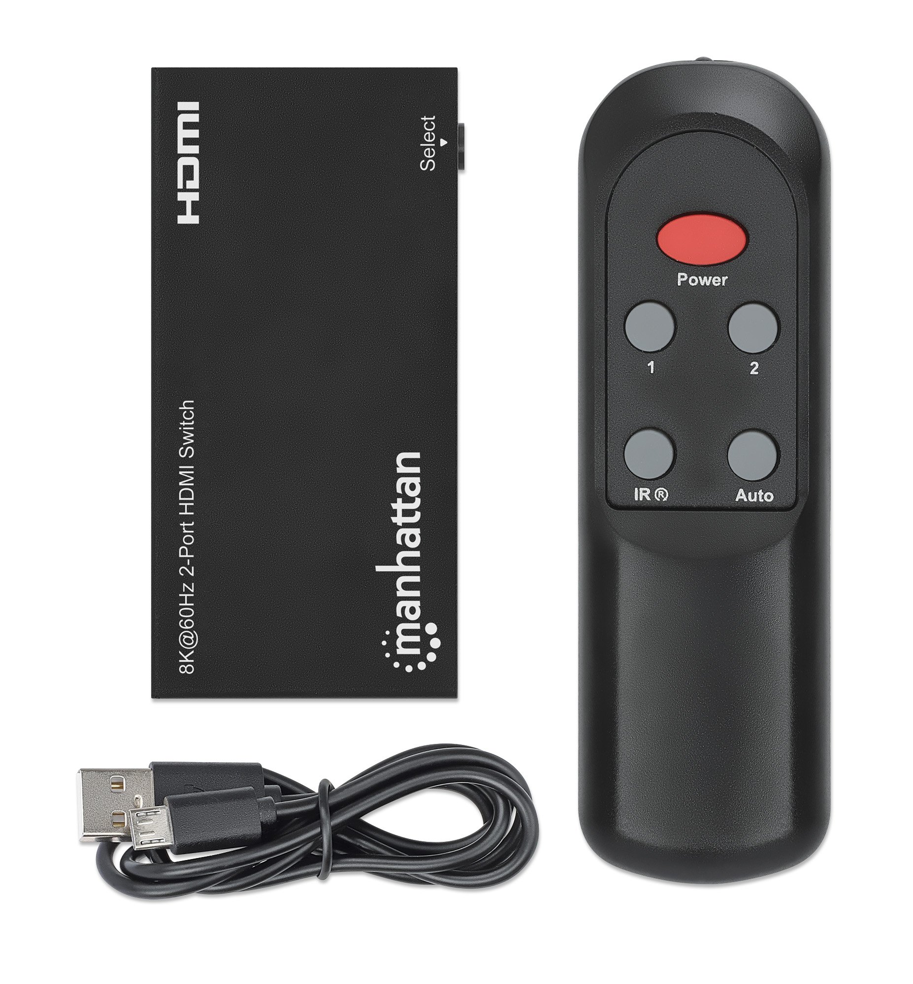 Switch HDMI 8K@60Hz 2 porte MANHATTAN - immagine 9