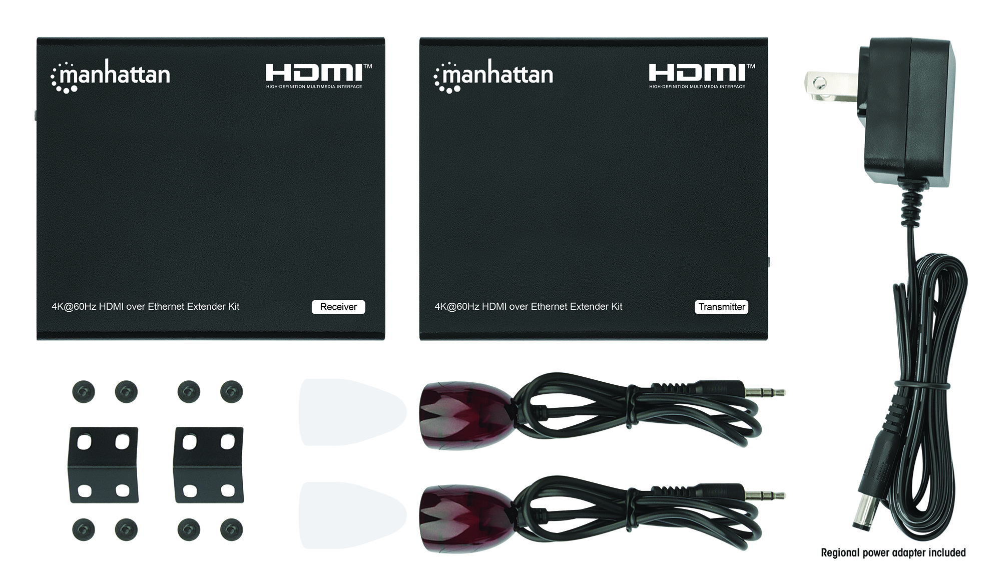 Kit Extender HDMI Over Ethernet 4K@60Hz MANHATTAN - immagine 9