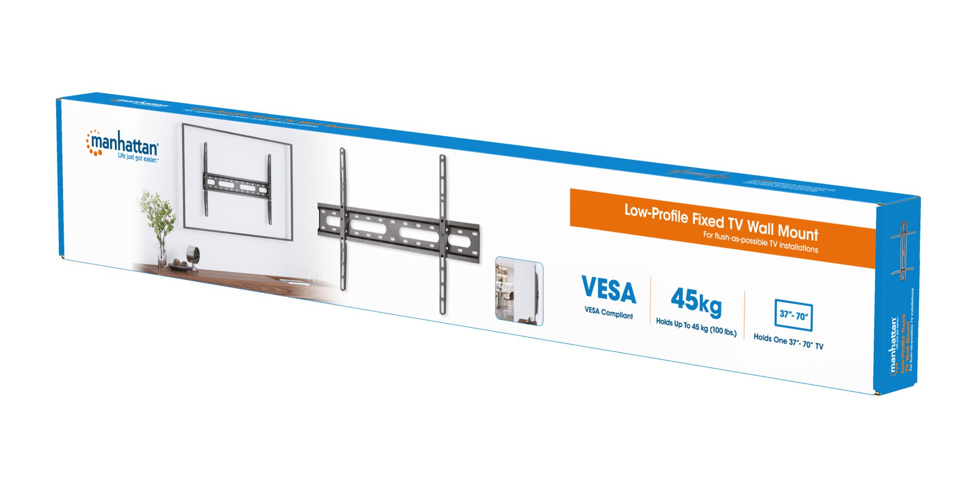 Staffa a Muro Fissa Low-Profile per TV 37-70'' MANHATTAN - immagine 9