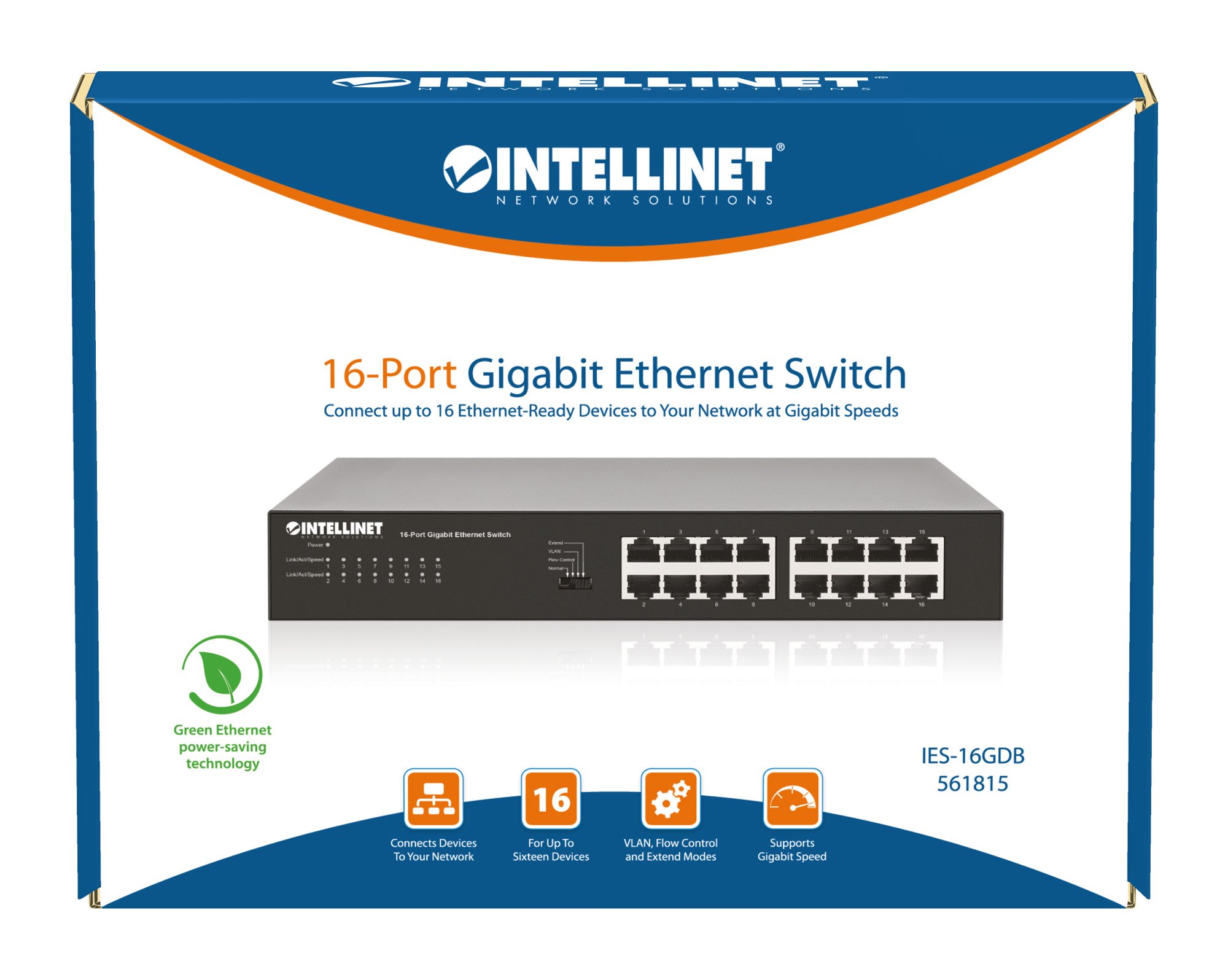 Ethernet Switch Gigabit 16 porte INTELLINET - immagine 9