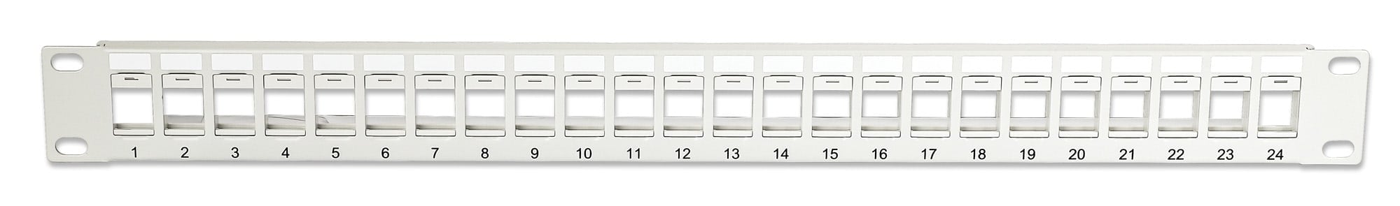 Pannello Patch Modulare Senza Frutti 24 Posti 1U Grigio INTELLINET - immagine 5