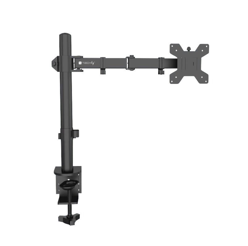Supporto da Scrivania per Monitor 13-27'' Doppio Snodo di Regolazione TECHLY - immagine 9