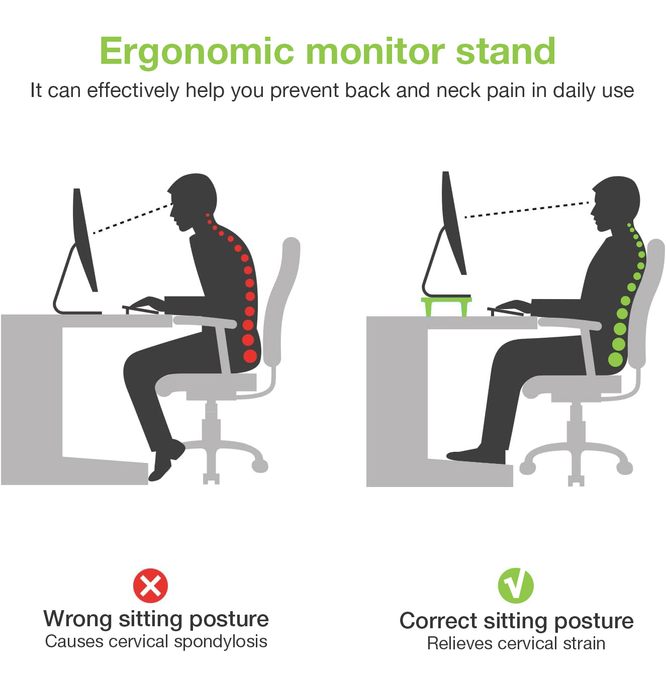 Supporto per Monitor Universale ed Ergonomico TECHLY - immagine 9