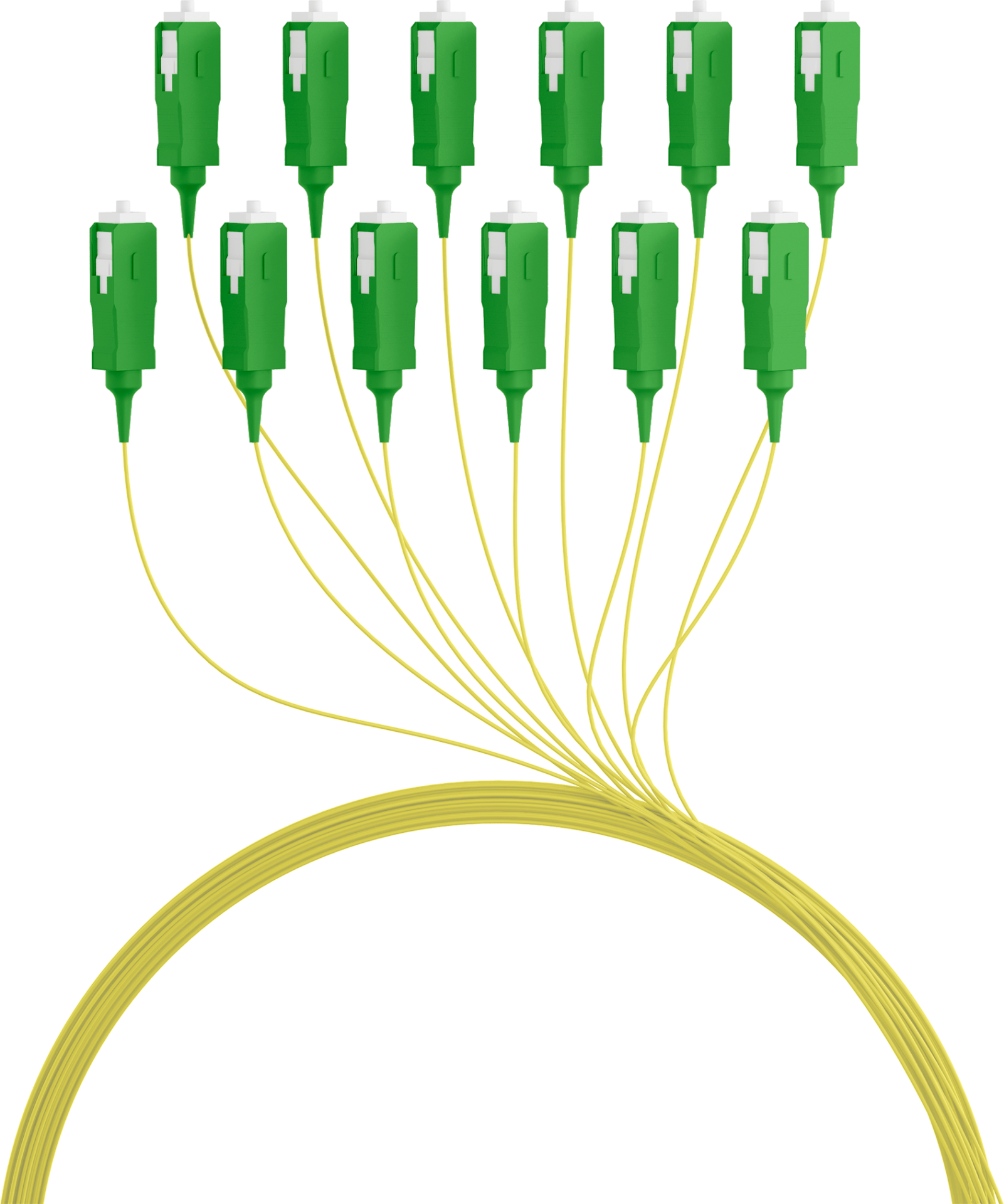 Pigtail Fibra Ottica Monomodale OS2 SC/APC G657A2 2m Giallo OEM