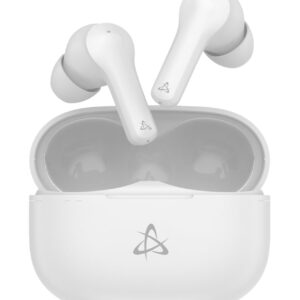 Auricolari Wireless BT v5.3 Cancellazione del Rumore con Custodia di Ricarica 2 in 1 Bianco SBOX