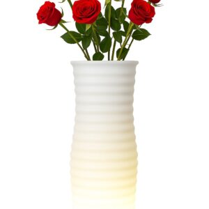 Vaso Luminoso LED RGB Multicolore IP54 con Telecomando TECHLY
