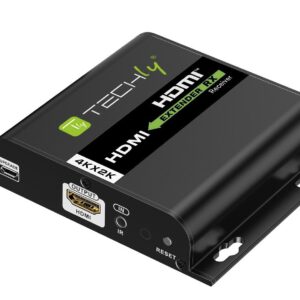 Ricevitore Aggiuntivo per Extender HDMI over IP IR 4K UHD su Cavo Cat.6 fino a 120m TECHLY