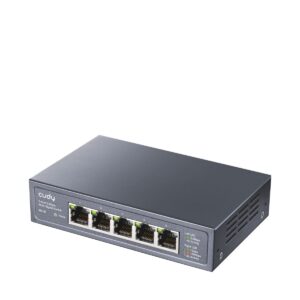 Switch con 5 Porte 2.5G Ethernet Custodia in Metallo, HS105 CUDY