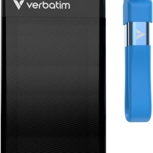 Pocket SSD Portachiavi con Attacco per Cavo USB-C™ 1TB Nero Blu VERBATIM