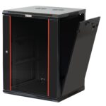 Armadio Rack 19'' a muro 20 unit&agrave; sezione unica prof. 450mm Nero TECHLY PROFESSIONAL