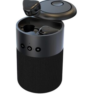 Altoparlante BT v5.1 con Auricolari Wireless e Custodia di Ricarica 2 in 1 TECHLY