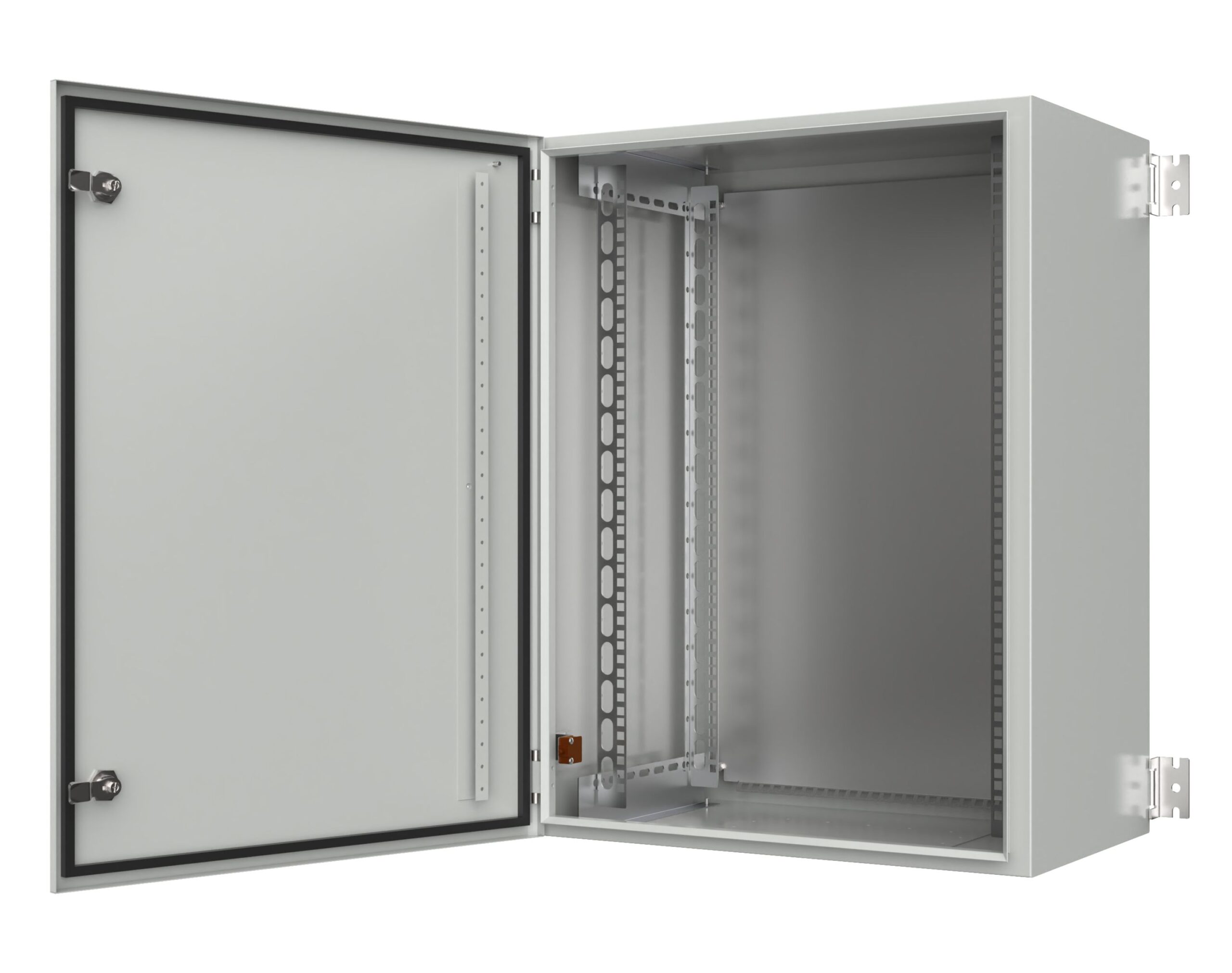 Armadio Rack 19'' a muro 10U grigio IP65 porta cieca prof. 400 mm TECHLY PROFESSIONAL - immagine 2