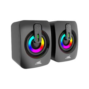 Set Speaker 3.5mm Stereo USB con LED, SEASHELL BARACUDA