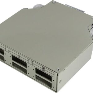 Scatola di Giunzione per Guida DIN per Connettori in Fibra Ottica LC o SC LOGILINK