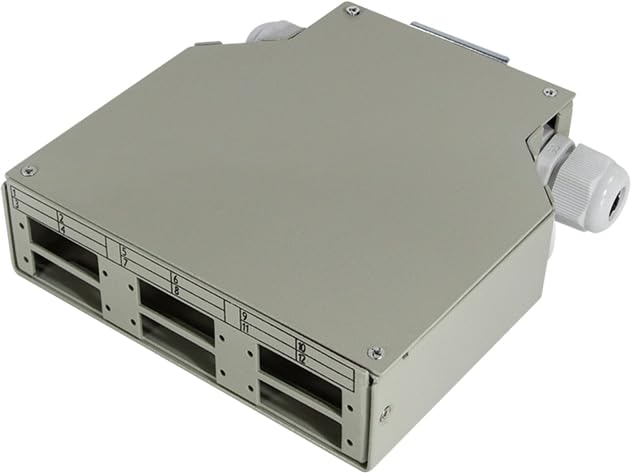 Scatola di Giunzione per Guida DIN per Connettori in Fibra Ottica LC o SC LOGILINK
