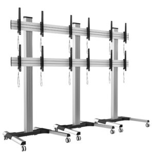 Supporto a Pavimento per 6 TV LCD/LED 22-55'' per Video Wall TECHLY