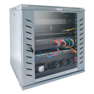 Armadio Rack 19'' a Muro 15 Unit&agrave; P.600 mm Flat Pack Grigio TECHLY PROFESSIONAL