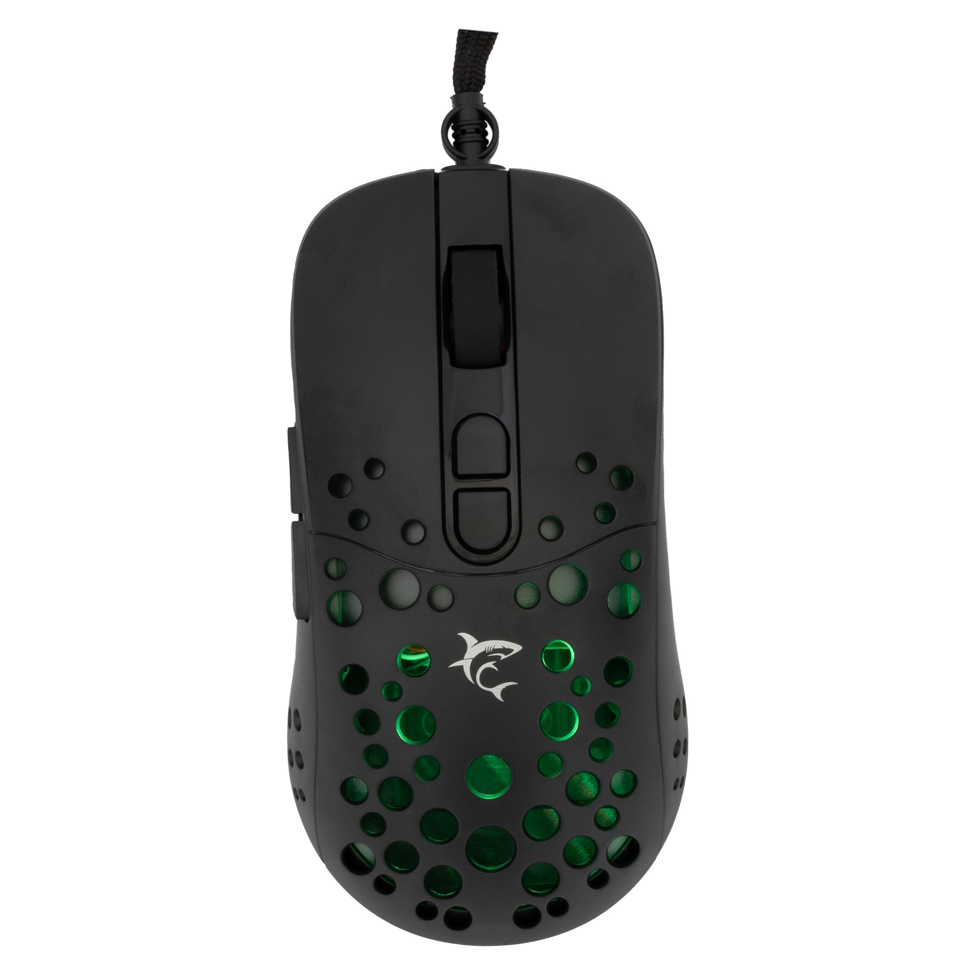 Mouse Ottico USB Gaming 12800 Dpi Retroilluminazione LED RGB 7D Nero, TRISTAN-2 WHITE SHARK