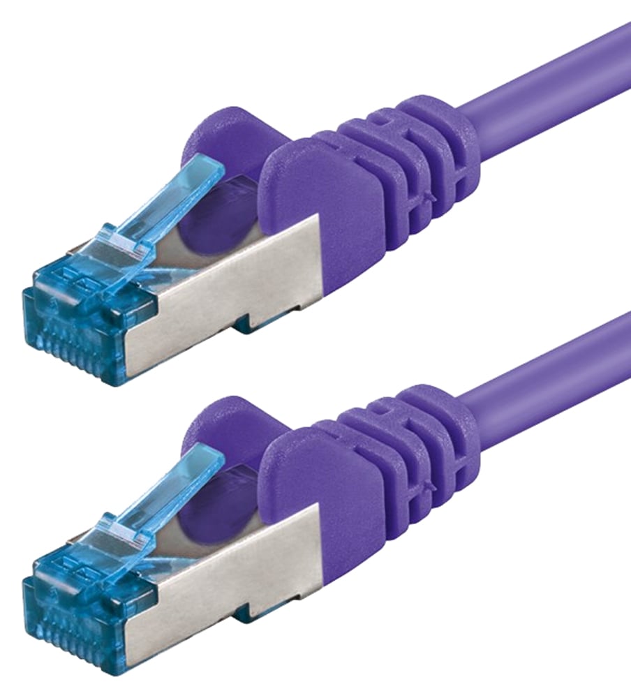 Cavo di Rete Patch in Rame Cat. 6A S/FTP LSZH 2 m Viola GOOBAY