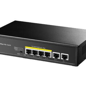 Switch PoE+ 6 Porte 10/100M 60W, FS1006P CUDY