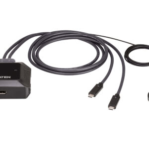 Switch KVM DisplayPort 4K USB-C™ a 2 porte con Selettore di Porte Remoto, US3312 ATEN