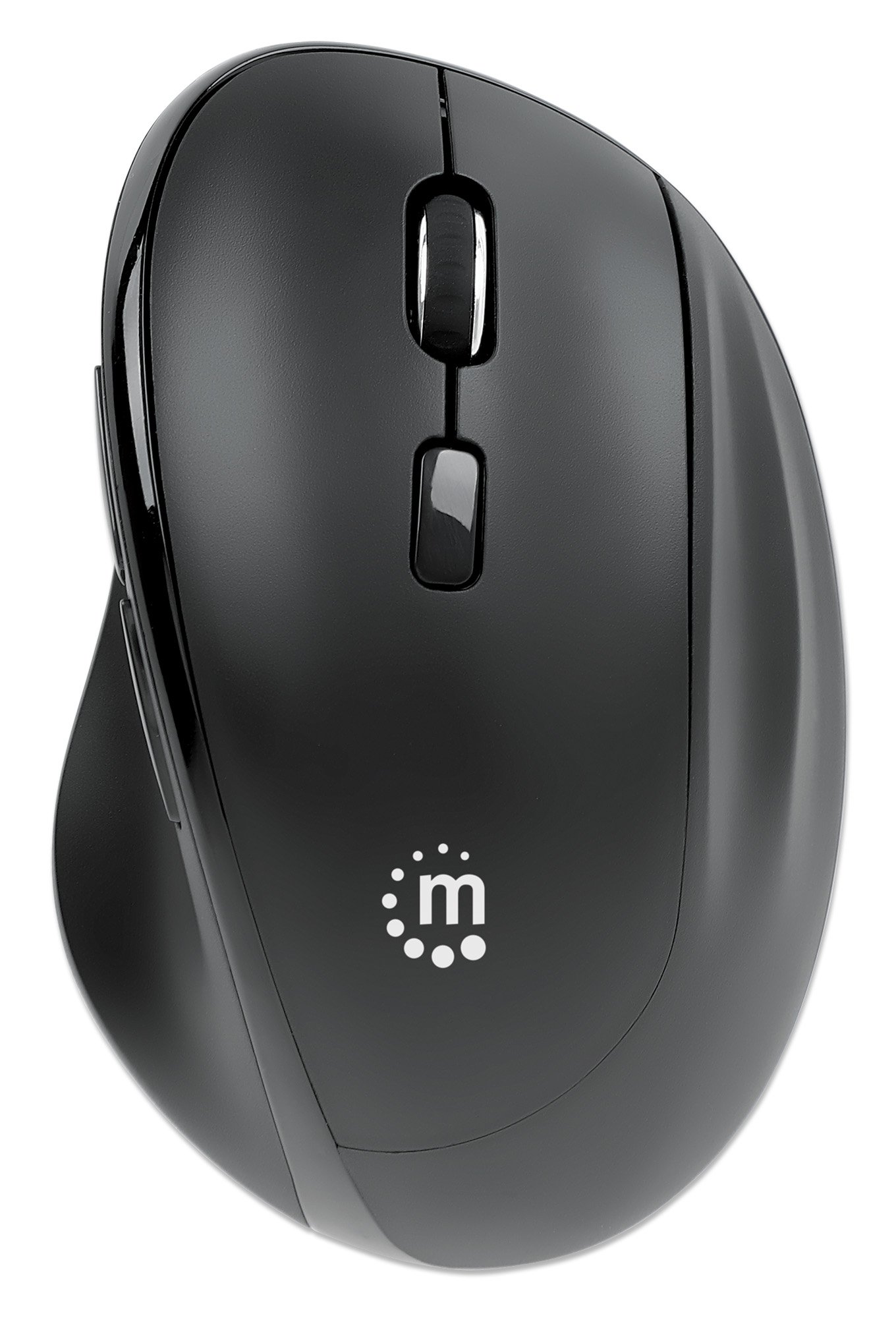 Mouse Ergonomico Wireless con Ricevitore USB-A e USB-C™ 2 in 1 MANHATTAN