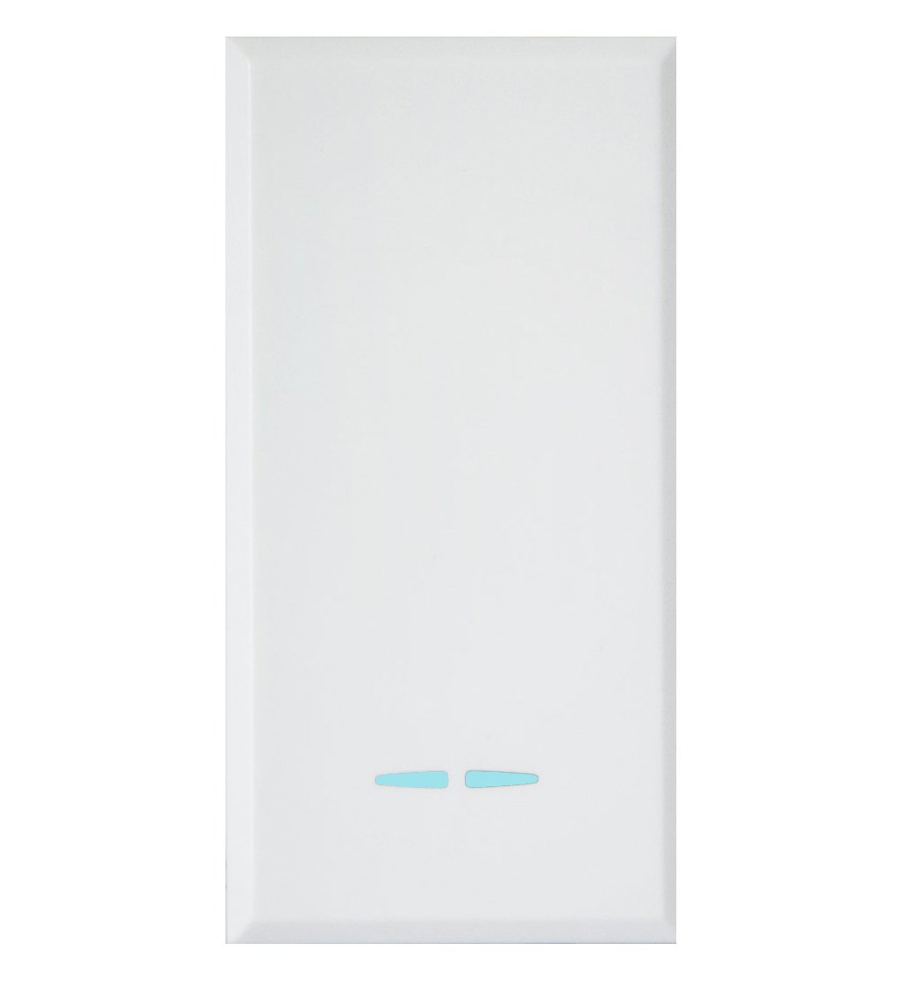 WHITEK S44 Interruttore con Gemma 1P 16AX Illuminabile 1 Modulo Bianco Opaco AVE
