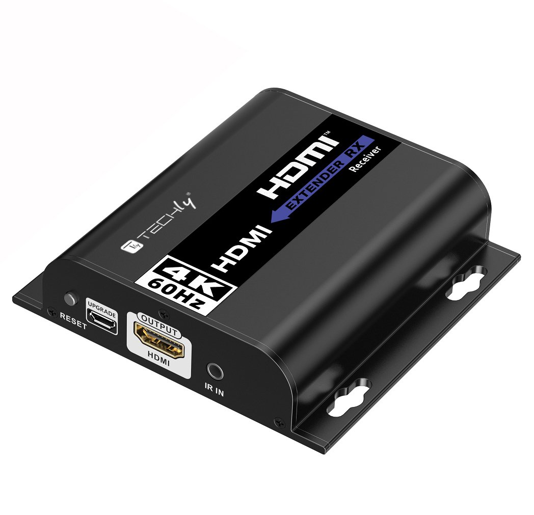 Ricevitore Aggiuntivo per Extender HDMI 4K@60Hz con IR su Cavo Cat.6 fino a 120m TECHLY
