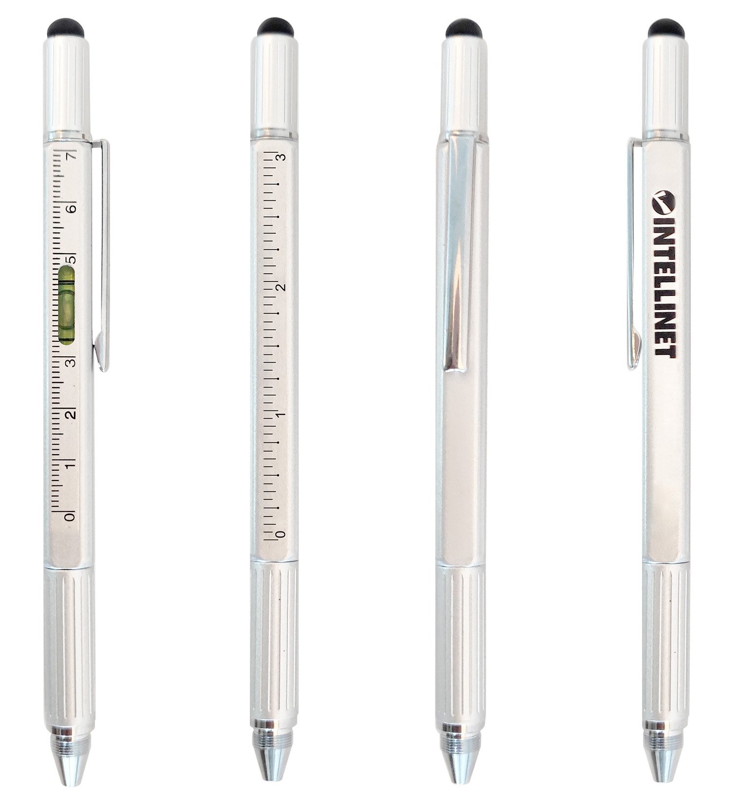 Penna a Sfera Multifunzione 5 in 1 con Cacciavite Bolla e Righello INTELLINET