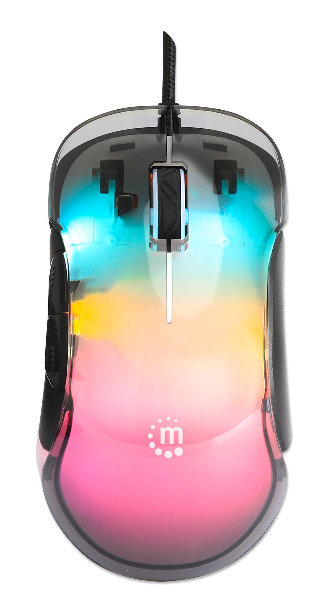 Mouse Ottico USB 12800 dpi LED RGB Multicolor MANHATTAN