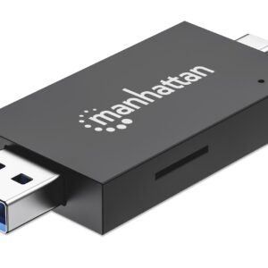 Lettore/Scrittore USB 3.0 Combo USB-C&trade;/USB-A Multi-Schede MANHATTAN