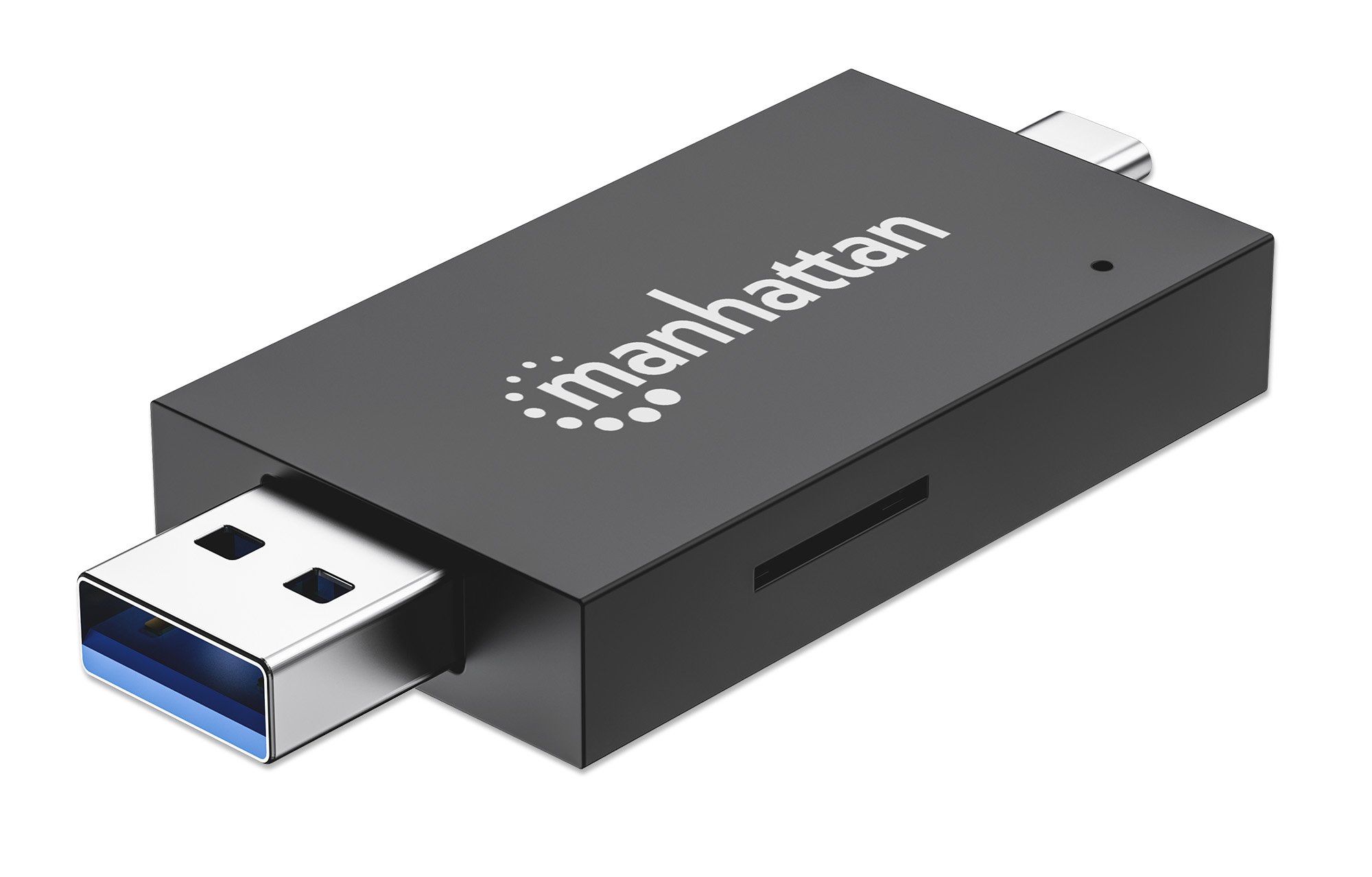 Lettore/Scrittore USB 3.0 Combo USB-C™/USB-A Multi-Schede MANHATTAN