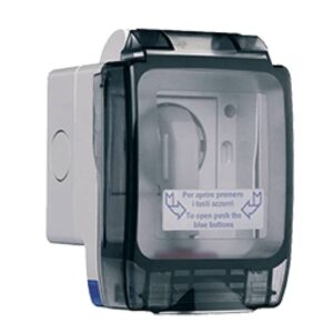 Contenitore Ave Seal IP56 con Schuko 10/16A Sportello Apribile AVE