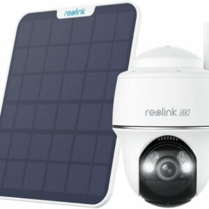 Videocamera di Sorveglianza 4K 8MP Argus PT Ultra con Pannello Solare, BWPT4K04SP64 REOLINK