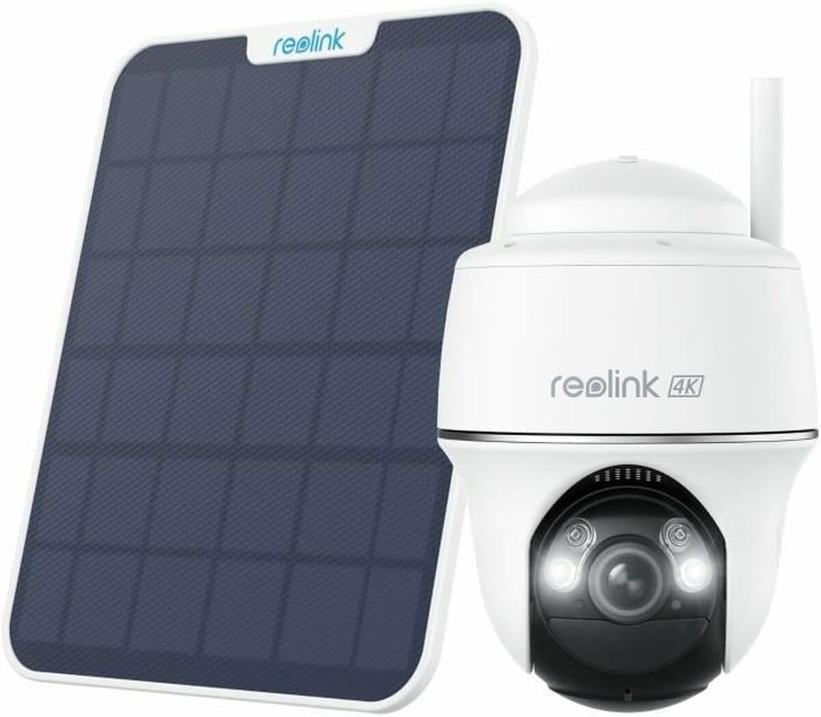 Videocamera di Sorveglianza 4K 8MP Argus PT Ultra con Pannello Solare, BWPT4K04SP64 REOLINK