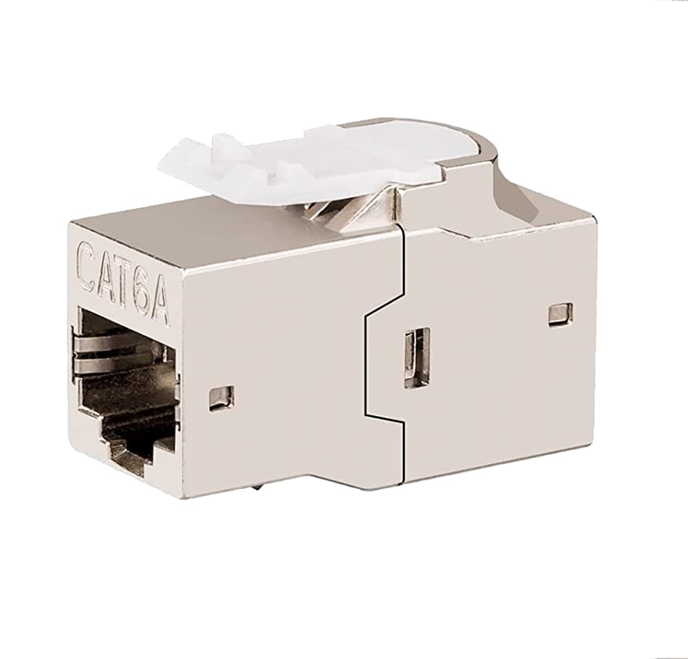 Accoppiatore di Rete RJ45 Cat.6A F/F Schermato FTP da pannello 16.5mm TECHLY PROFESSIONAL