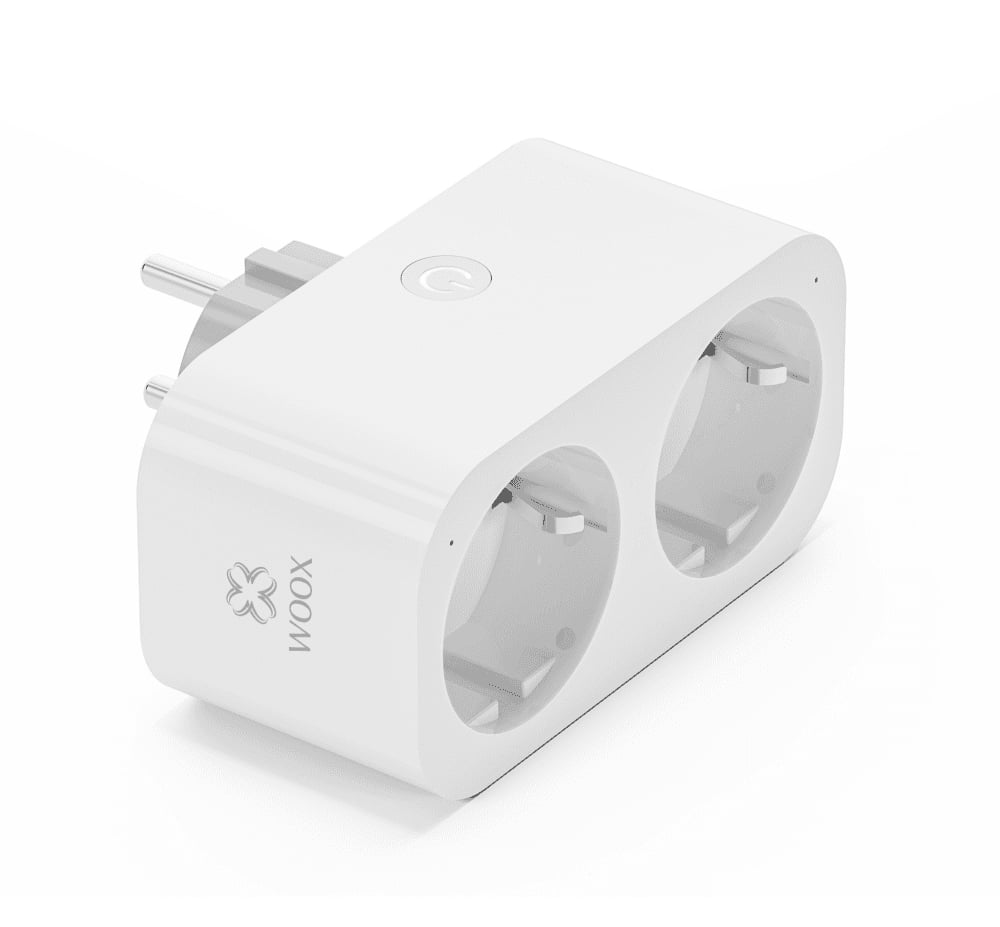 Presa Intelligente 2xSchuko IP20 Controllo Vocale Alexa, R6153 WOOX
