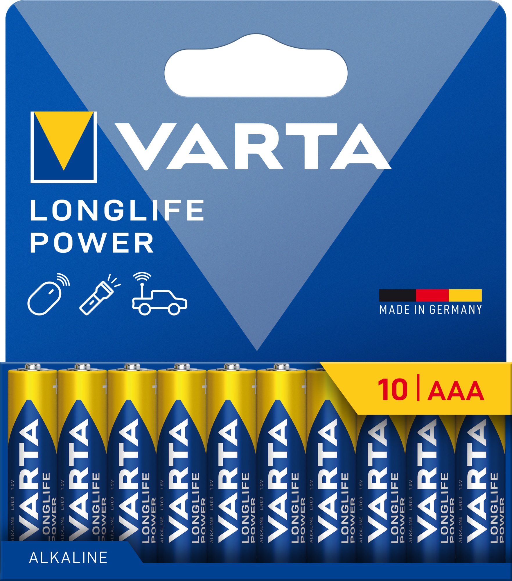 Confezione 10 Batterie Varta Longlife Power Ministilo AAA VARTA
