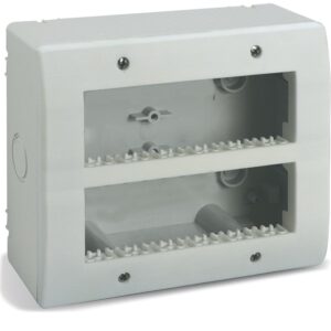 Contenitore Autoportante IP40 S44 per Minicanali 12 Moduli (6+6) Bianco AVE