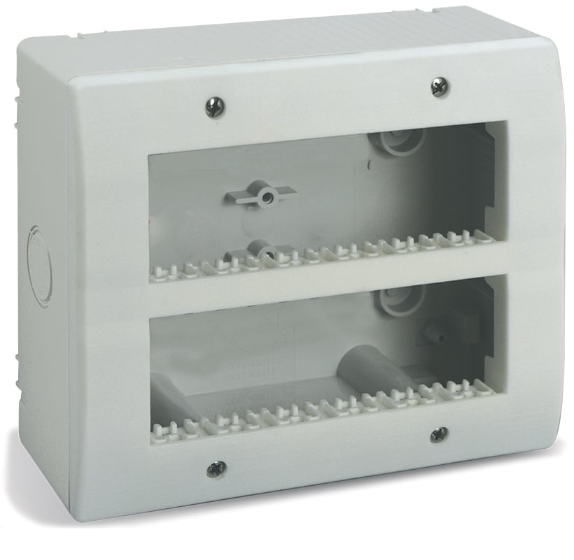Contenitore Autoportante IP40 S44 per Minicanali 12 Moduli (6+6) Bianco AVE