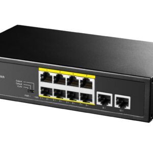 Switch PoE+ 10/100M a 8 Porte con 2 Porte Uplink, FS1010P CUDY