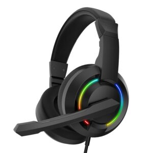 Cuffie Gaming con Microfono e Illuminazione RGB, BGH-021 HYDRA Nero BARACUDA
